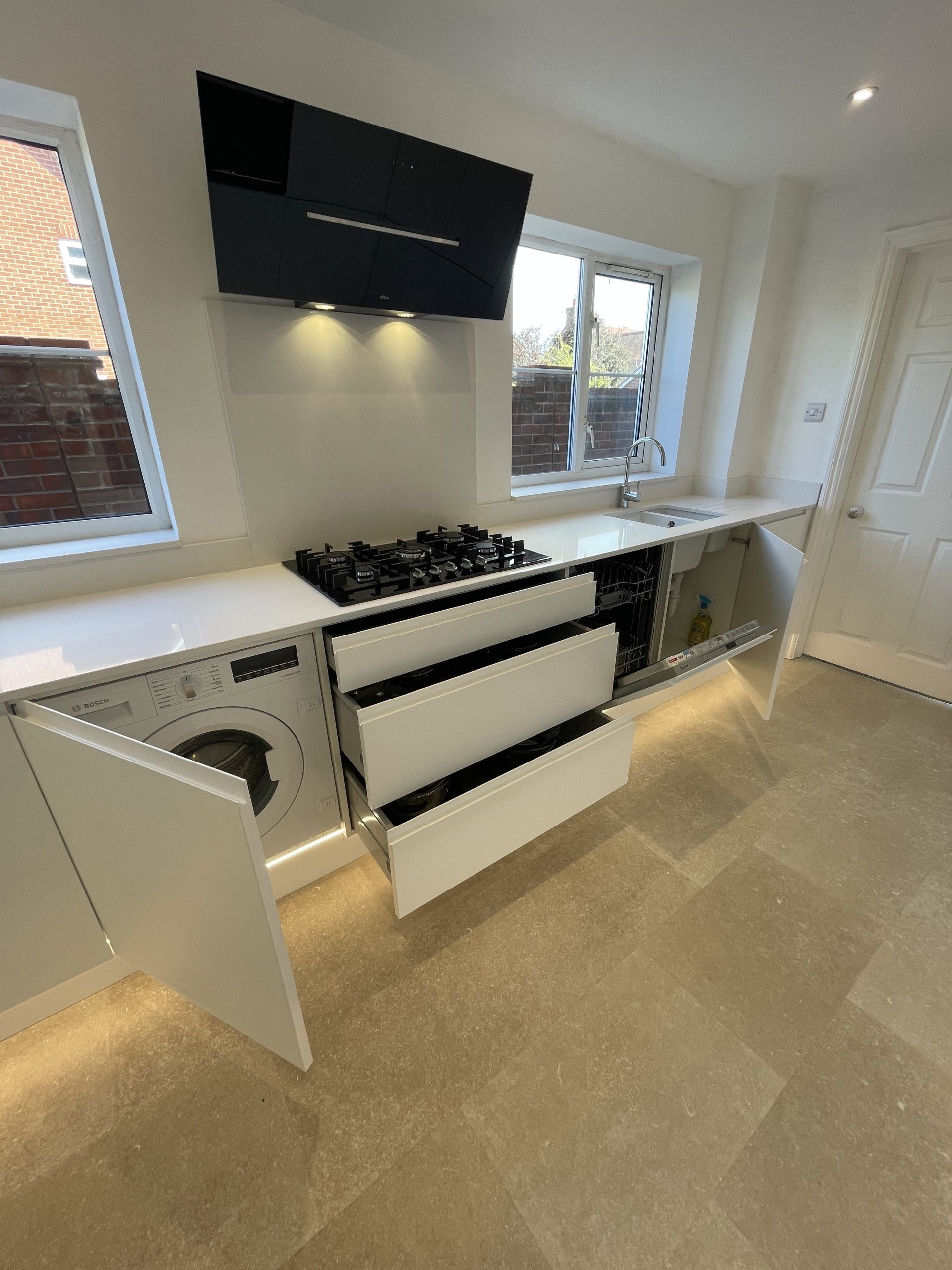 Bright Painted Kitchen Renovation in Langenhoe