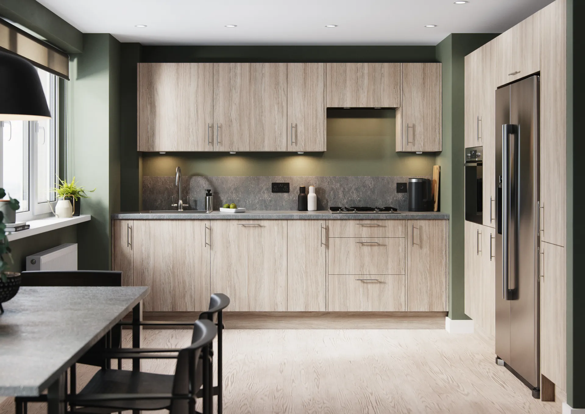 Lucca Woodgrain Kitchen Range kitchen range